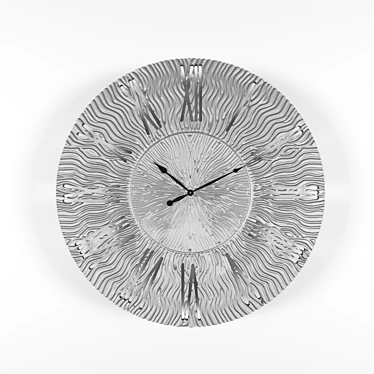 Elegant Wood Twinkle Wall Clock 3D model image 1 