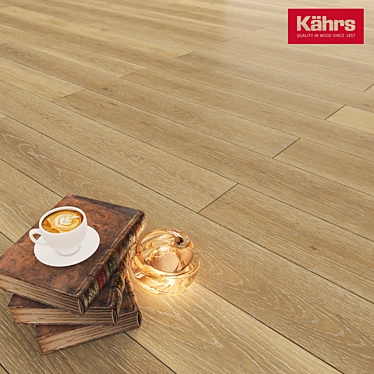 Kährs Canvas Oak Hue: Stunning Natural Oak Flooring 3D model image 1 