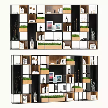 Decorative Shelving Set 3D model image 1 