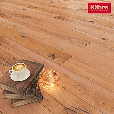 Supreme Grande Casa: Elegant 17x14м Parquet Flooring 3D model image 1 