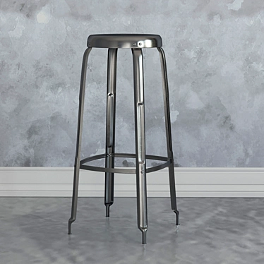 Iron Stool, 70cm Height 3D model image 1 