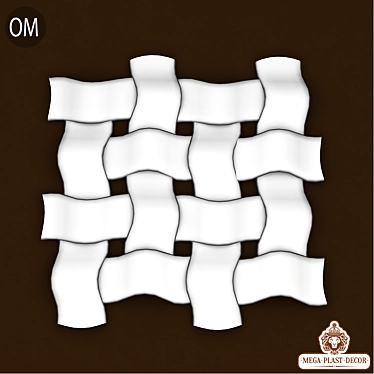 Om. Mega Plast Deco 3D Panel | Durable & Eco-Friendly 3D model image 1 