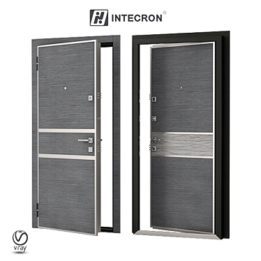 Intekron Steel Door: Tartu 3D model image 1 