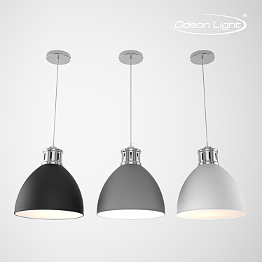 Viola Suspension Light - Elegant Metal Pendant 3D model image 1 