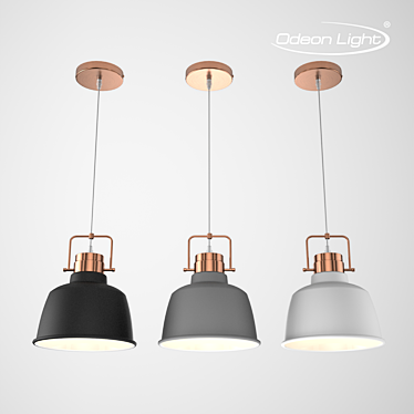 SERT Suspension Light: Modern Elegance in White, Gray, and Black 3D model image 1 