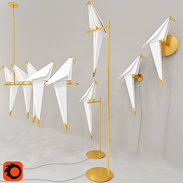 Moooi Origami Lighting Collection 3D model image 1 