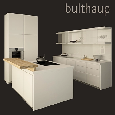 Sleek Kitchen Set: bulthaup b1 3D model image 1 