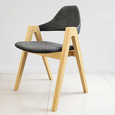 Scandi Chic Dining Chair 3D model image 1 