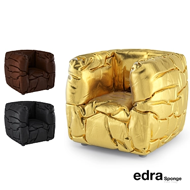 Comfort Plus: Edra Sponge Armchair 3D model image 1 