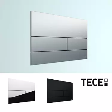 TECEsquare II Flush Panels: Simplistic Elegance in Stainless Steel 3D model image 1 