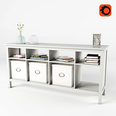 HEMNES Console Table - Classic and Functional 3D model image 1 