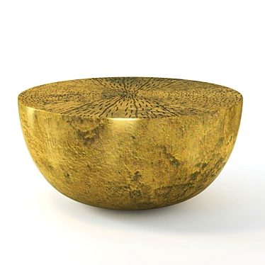 Elegant Forest Round Low Table 3D model image 1 