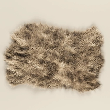 Faux Fur Rug 3D model image 1 