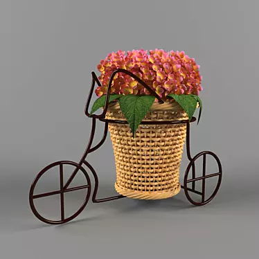Decorated flower stand