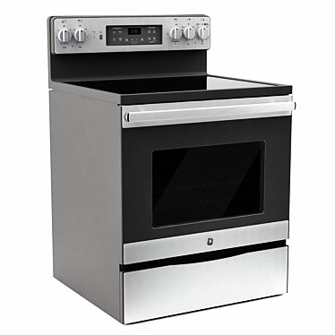 GE Electric Convection Range: JB655SKSS 3D model image 1 