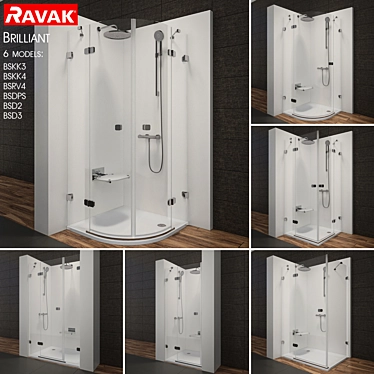 Ravak Brilliant Shower Range 3D model image 1 