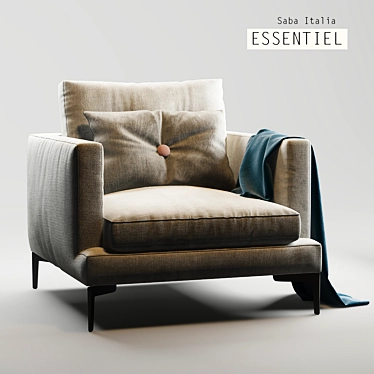 Essentiel Armchair: Stylish Comfort in Milan 3D model image 1 