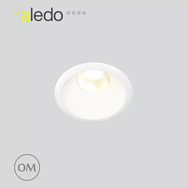 Sleek 6W KLIP Downlight 3D model image 1 