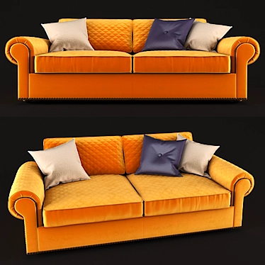 Luxury Christopher Sofa by Roy Bosh 3D model image 1 