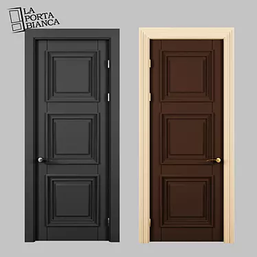 Agata 2 Interior Door by LaPortaBianca: Beautifully Crafted Elegance 3D model image 1 