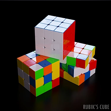 Ultimate Brain Teaser: Rubik's Cube 3D model image 1 