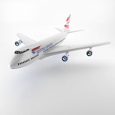 British Airways Boeing 747 Model 3D model image 1 