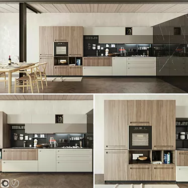 Modern Kitchen Cucina Mood: Stylish Stosa 3D model image 1 