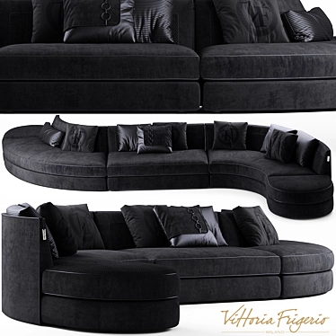 Luxury Vittoria Frigerio Sofa 3D model image 1 