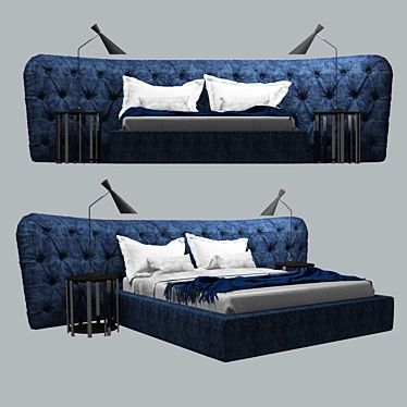 Luxury Casamilano Royale Capitone Bed Set 3D model image 1 