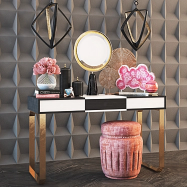 Elegant Galotti & Radice Selene Decorative Set 3D model image 1 