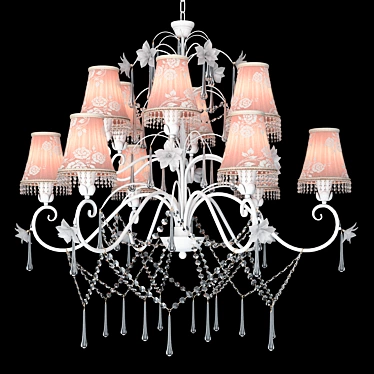 Pearl Lace Chandelier 870mm 3D model image 1 