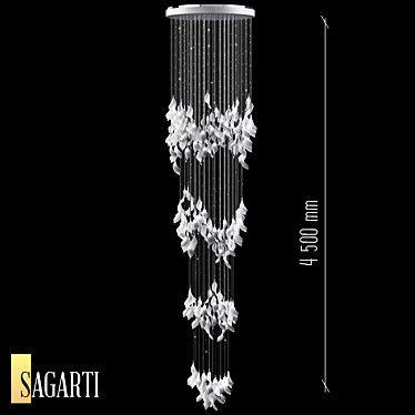 Sagarti Espira Grand Chandelier 3D model image 1 