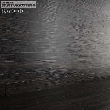 Title: Sant Agostino Black Wood Tile 3D model image 1 
