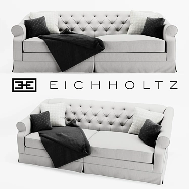 Elegant Eichholtz Aldridge Sofa 3D model image 1 
