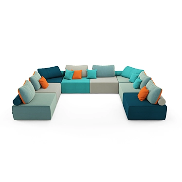 Modular Atlantic Sofa 3D model image 1 