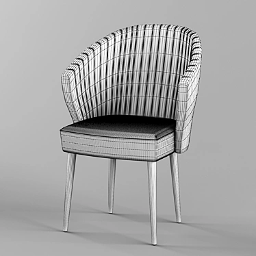 Elegant Brabbu NUKA Dining Chair 3D model image 1 