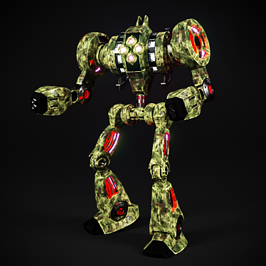 M34 Battle Robot | Animated, Durable 3D model image 1 