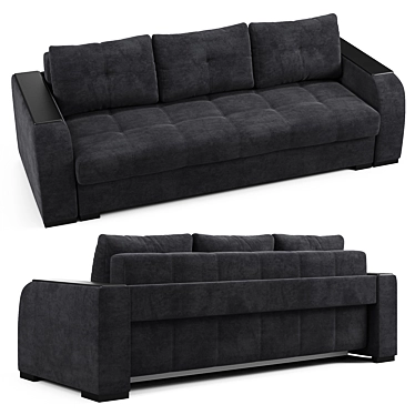 Elegant Adagio Sofa 3D model image 1 