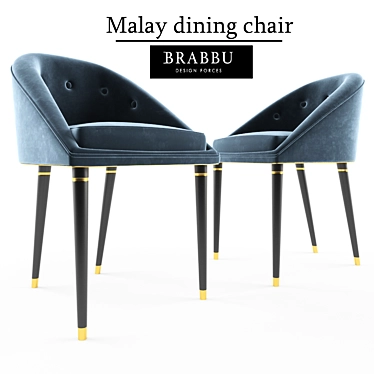 Elegant Malay Dining Chair 3D model image 1 