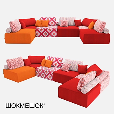 Modular Oasis Sofa Set 3D model image 1 