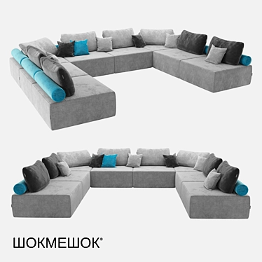 Modular Sofa: OM Playmodul Nord 3D model image 1 