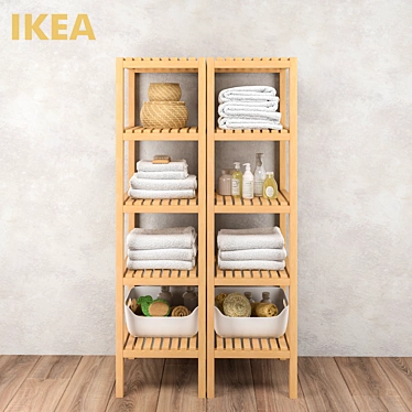 MOLGER IKEA Shelf & Bathroom Accessories 3D model image 1 