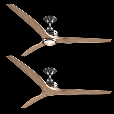 Spitfire Ceiling Fan: Sleek Design, Powerful Performance 3D model image 1 