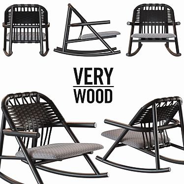 Elegant UNAM 19 Chair by Very Wood 3D model image 1 