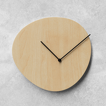 Minimalist Quadrilateral Wall Clock 3D model image 1 