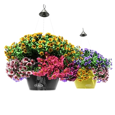 Cascadino Petunia: Hanging Garden Delight 3D model image 1 