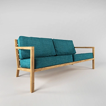 Title: Woodwerk Aspen Sofa 3D model image 1 