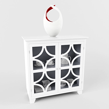 Modern Storage Solution: Centeno 2 Door Cabinet 3D model image 1 