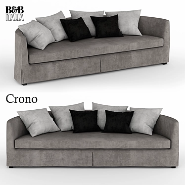 Modern Crono B&B Sofa: Elegant Comfort 3D model image 1 