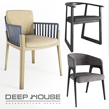 Elegant DeepHouse Chair 3D model image 1 